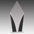 9.25" Diamond Designer Glass Award