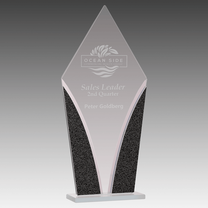 9.25" Diamond Designer Glass Award
