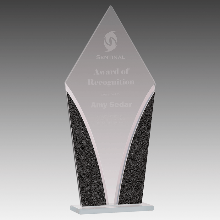 10.5" Diamond Designer Glass Award