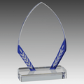 7.75" Blue Diamond Edge Glass