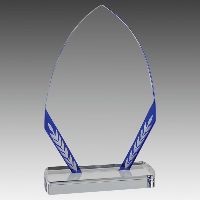 9.5" Blue Diamond Edge Glass