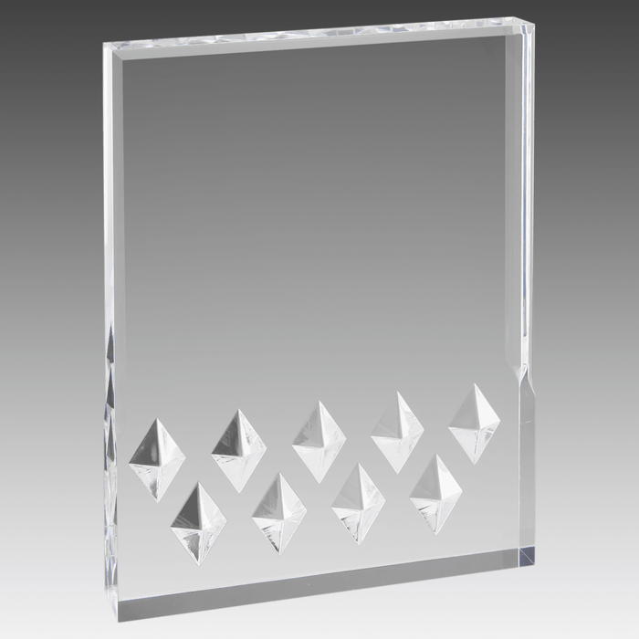 4" x 6" Silver Diamond Mirage Acrylic