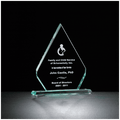 6" x 7.5" Diamond Series Glass Award