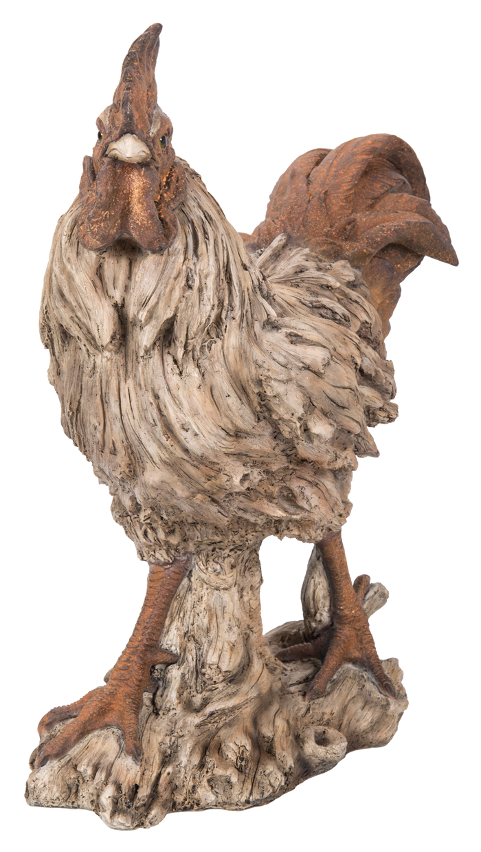 Driftwood Standing Rooster Statue Hi-Line Gift Ltd.