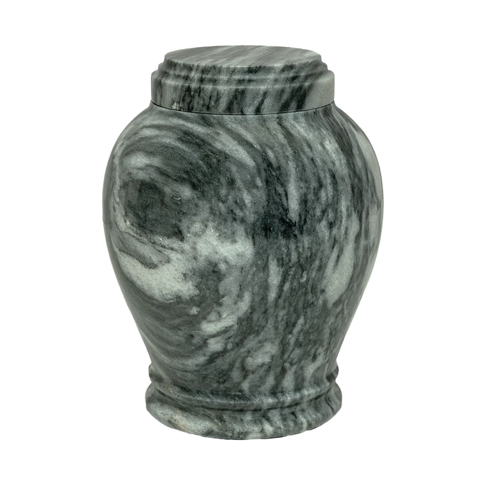 Embrace Cashmere Gray Marble Funeral Cremation Pet Urn