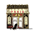 Paris Cafe Brasserie Restaurant Enamel Pin