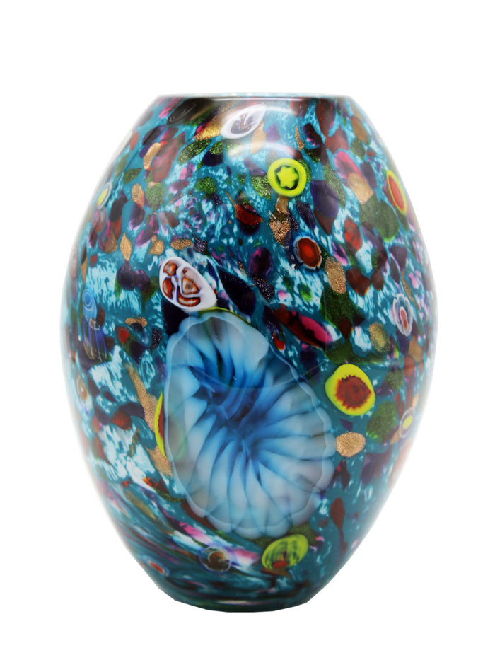 Estrada Hand Blown Art Glass Vase