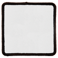 Square Sublimatable Patch with Adhesive & Black Border