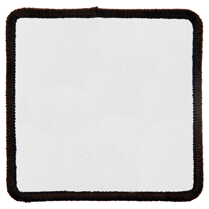 Square Sublimatable Patch with Adhesive & Black Border