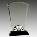 9" Fan Horizon Glass with Black Base