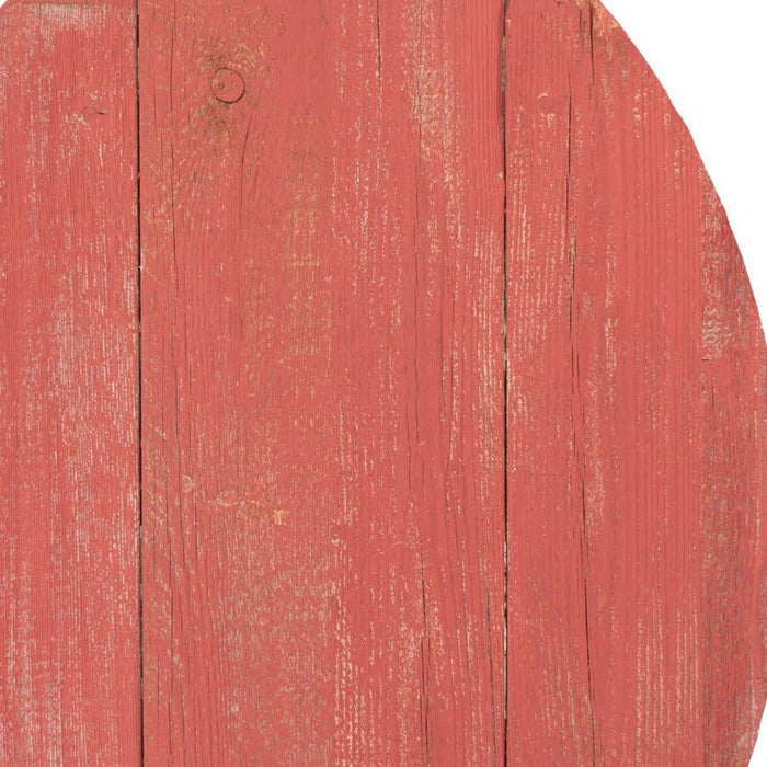 Farmhouse Red Wooden Large Egg | 9"x12"