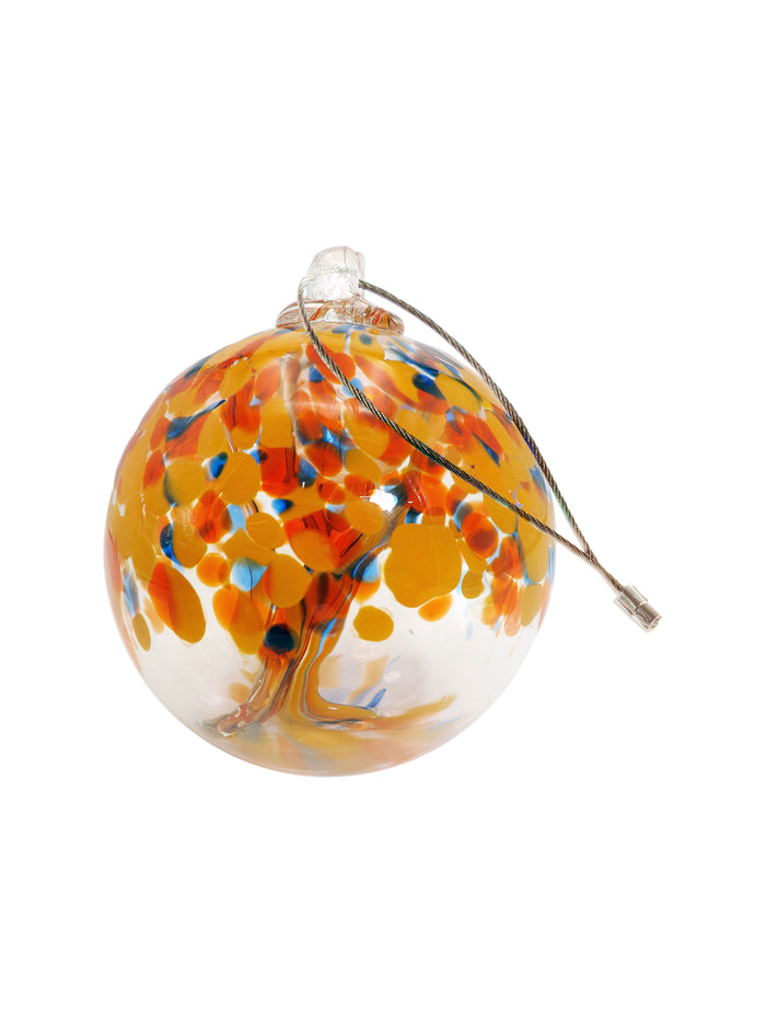 Fiore Bloom Red Hand Blown Art Glass Wall Decor - 12 Inch