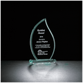 6.5" Flame Series Glass Award