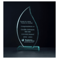 7.75" Flame Series Jade Acrylic Award