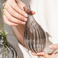 Flori Tall Bud Vase, Smoke