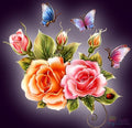 Flowers And Butterflies Paint By Numbers Kit