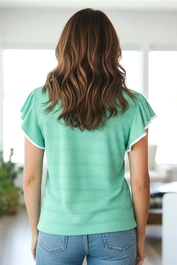 Flutter Short Sleeve Sweater FINAL SALE