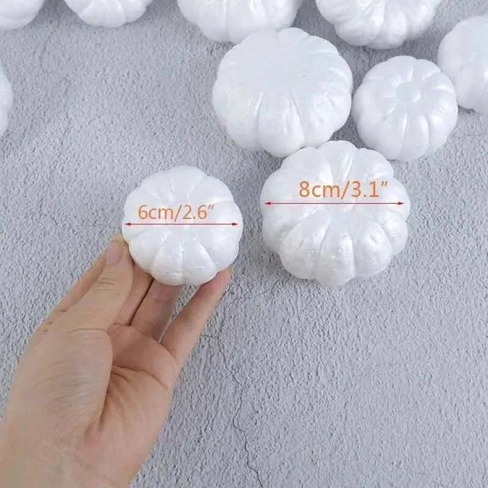 Foam Pumpkins Halloween Party Decor Fall Theme Kids Party Painting Supplies 10pcs