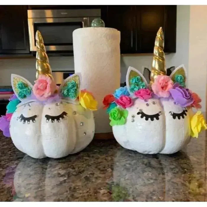 Foam Pumpkins Halloween Party Decor Fall Theme Kids Party Painting Supplies 10pcs
