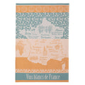 Vins Blancs de France French Jacquard Cotton Dish Towel by Coucke