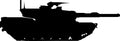 French Leclerc main battle tank military silhouette wall decal by Jaycee Haynes