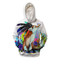 Fuchs Friends by KhaliaArt Zipper 3D Sweatshirt