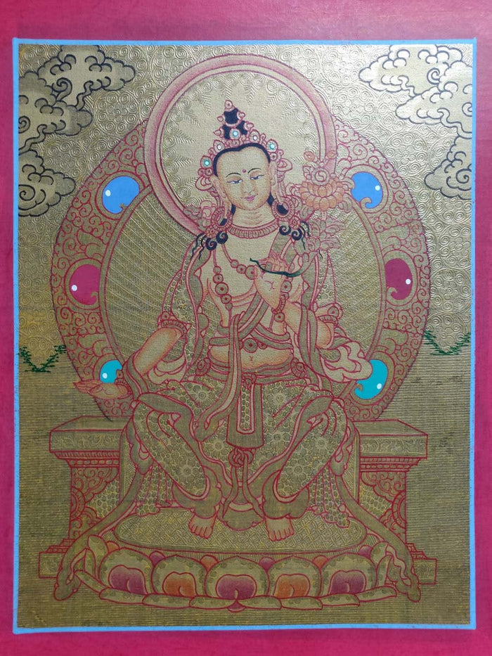 Future Buddha, Maitreya - Lucky Thanka