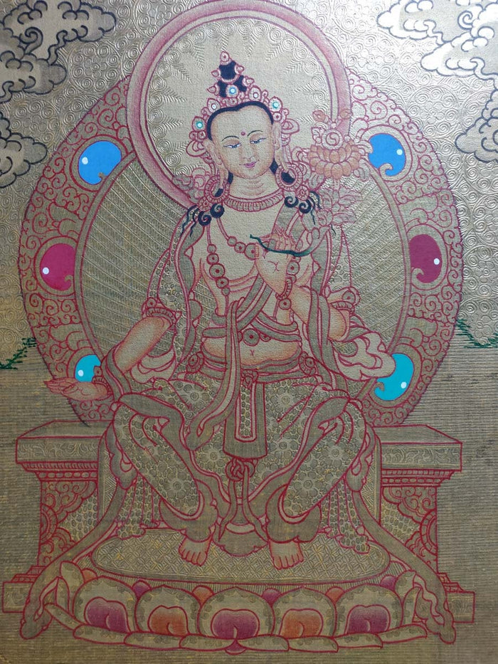 Future Buddha, Maitreya - Lucky Thanka