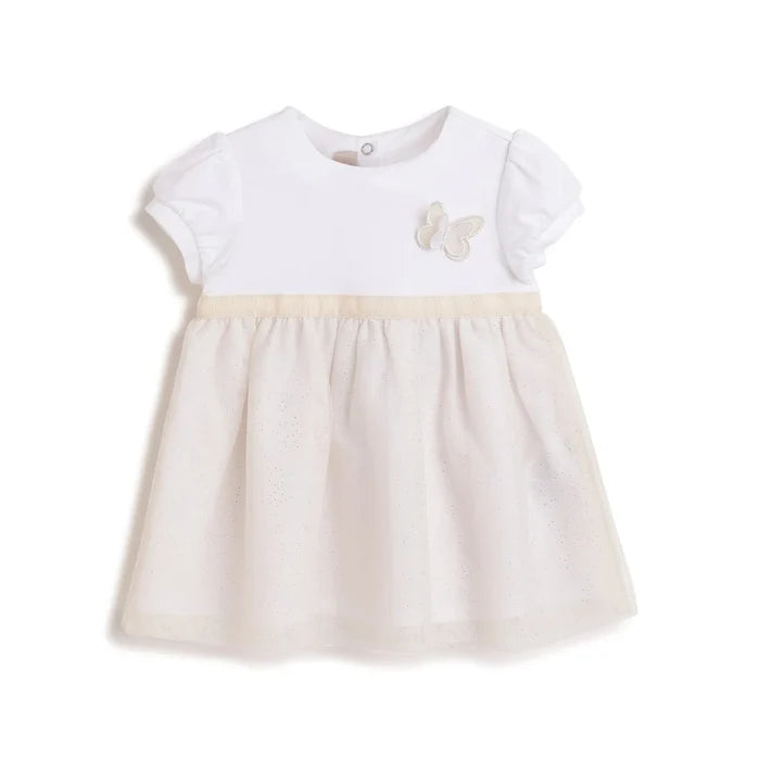 Girls Beige Fit & Flare Dress