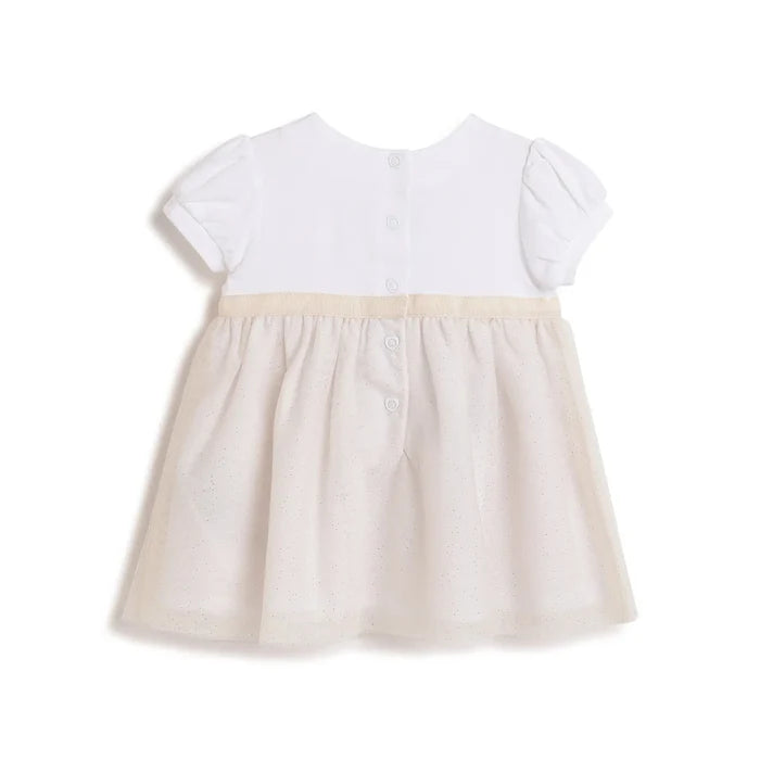Girls Beige Fit & Flare Dress