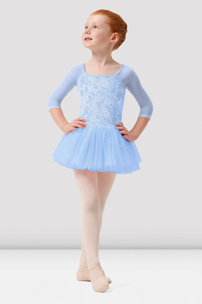 Girls Mirella Paisley 3/4 Sleeve Tutu Dress - BLOCH EU
