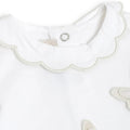 Girls White Embellished T-shirt