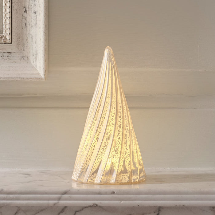 Glass Christmas Tree LED Table Decoration