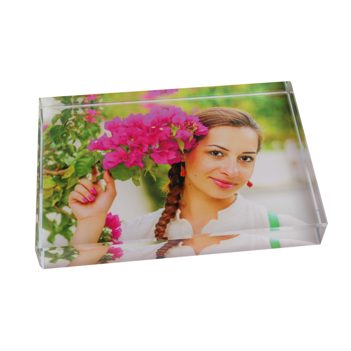 3.5" x 5"  Glass Rectangle Sign or Paperweight