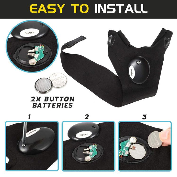 GloveOn Outdoor LED Flashlight Glove