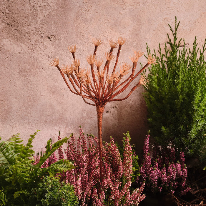 Gold Dandelion Starburst Solar Stake Light | Summer Garden Decoration