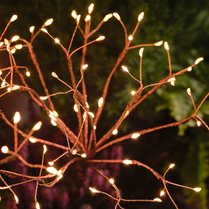 Gold Starburst Solar Stake Light | Summer Garden Decoration