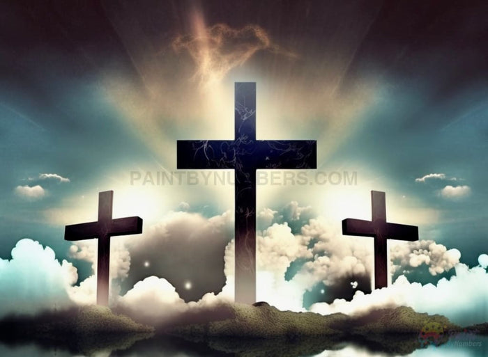 Good Friday Three Crosses Paint By Numbers Kit
