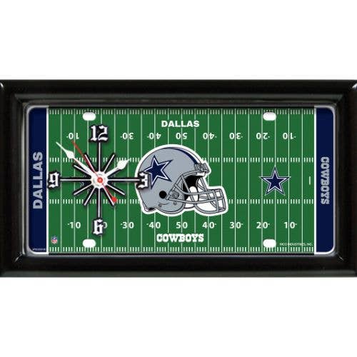 Good Tymes Dallas Cowboys Field Clock | 7"x13"