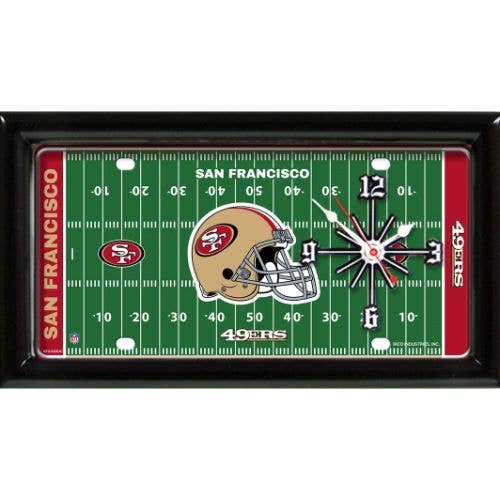 Good Tymes San Francisco 49ers Field Clock | 7"x13"