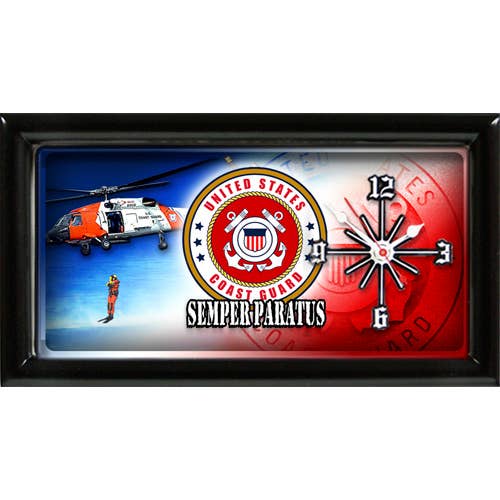Good Tymes US Coast Guard Clock | 7"x13"