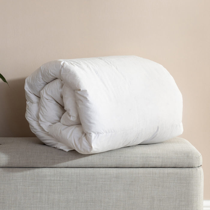 Goose Feather & Down Duvets - feather and down, goose down, styled in a bedroom | Soak and Sleep