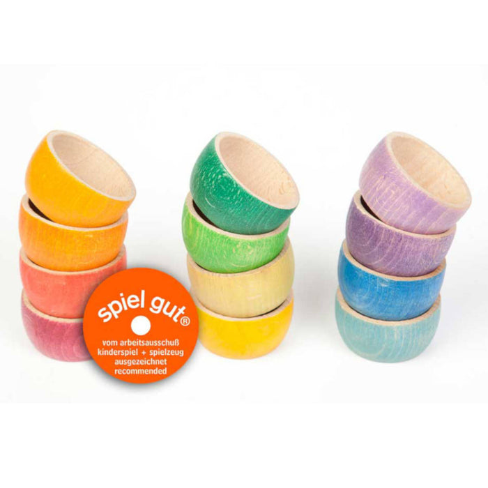 Grapat 12 Wooden Bowls