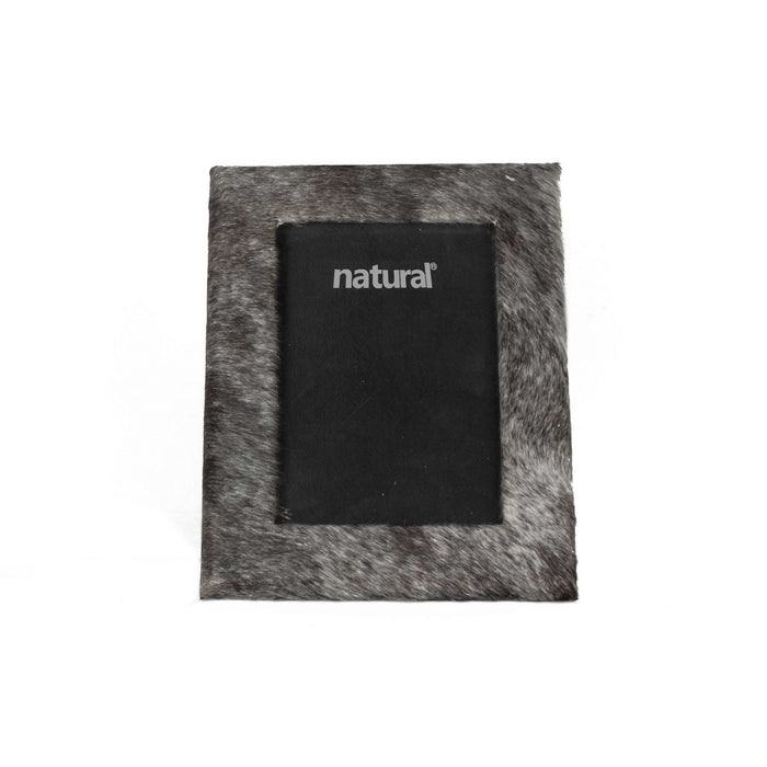 Gray  Cowhide Picture Frame | 4"x6"