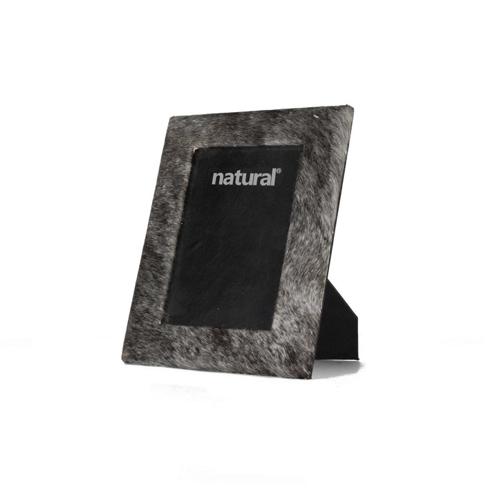 Gray  Cowhide Picture Frame | 4"x6"