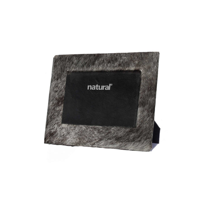 Gray  Cowhide Picture Frame | 4"x6"