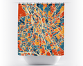 Graz Map Shower Curtain - austria Shower Curtain - Chroma Series