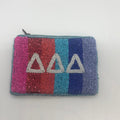 Greek Stripe Pouch-Delta Delta Delta