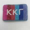 Greek Stripe Pouch-Kappa Kappa Gamma