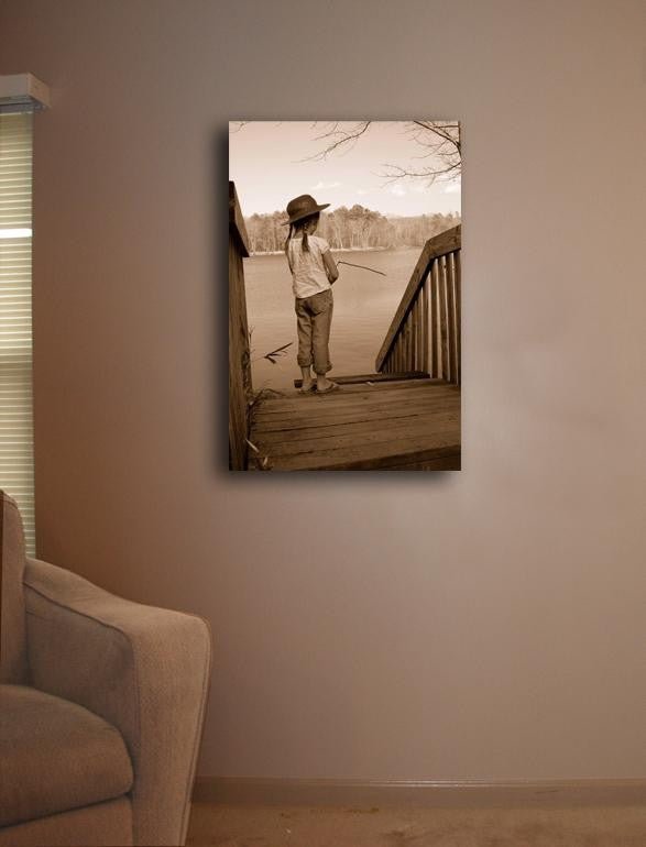 Guernsey Nature Girl Canvas Installed